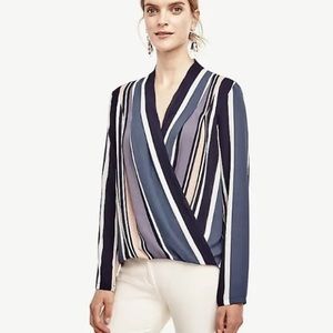 Ann Taylor Striped Blouse